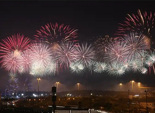 井冈山市焰火晚会